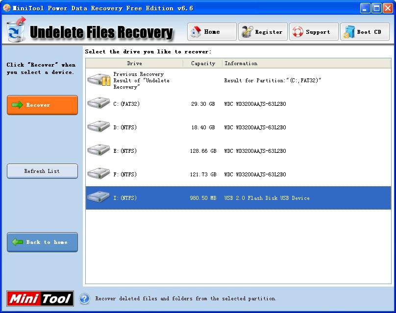 free undelete recover files save them